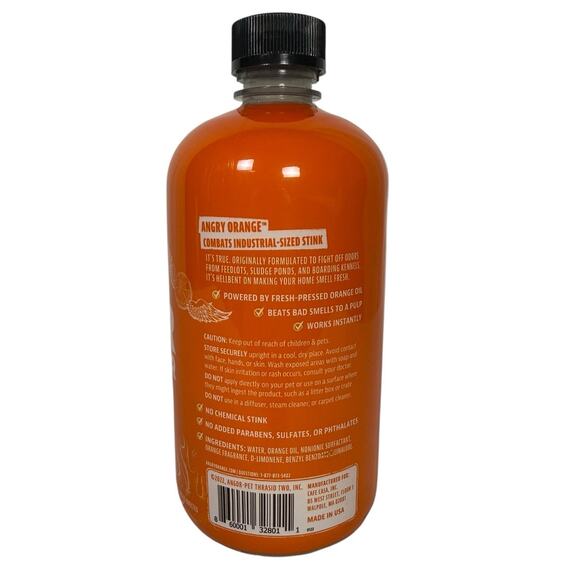 ANGRY ORANGE Pet Odor Eliminator Citrus Deodorizer Pet Dog Cat Large 24oz Spray - Picture 3 of 5